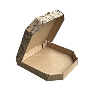 caja para pizza personal 25 x 25 cm